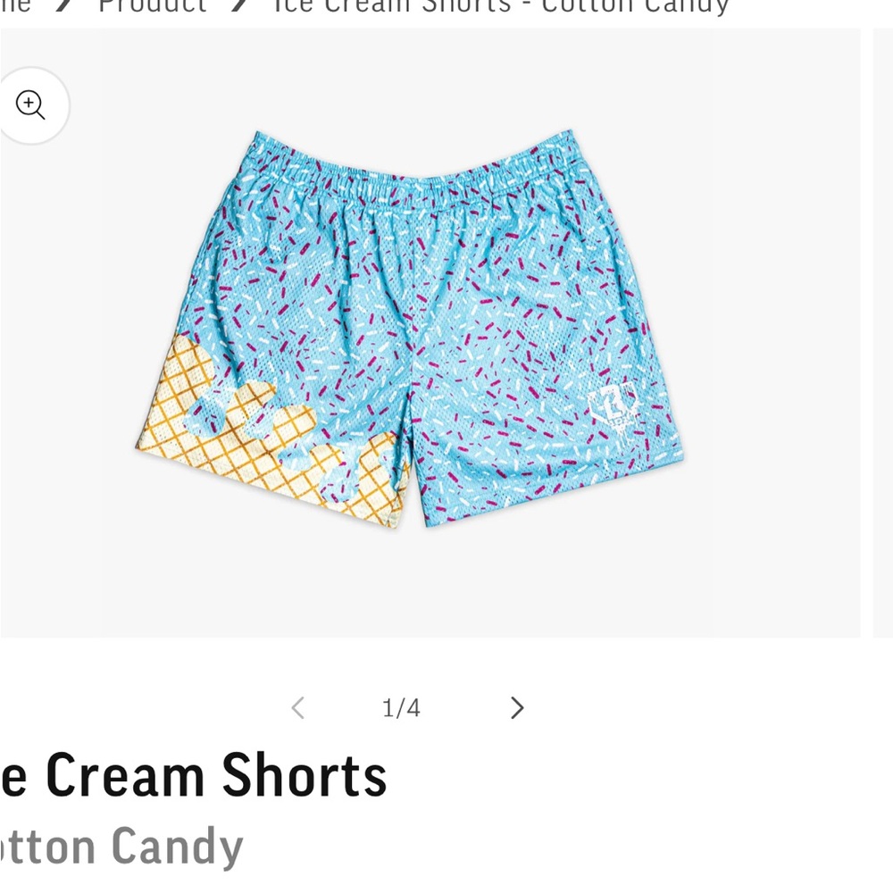 Baseball lifestyle 101 youth ice cream shorts like new XL youth